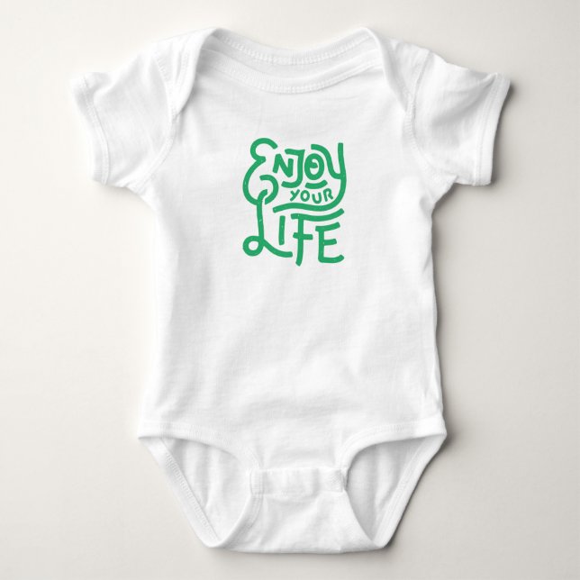 Genießen Sie Ihr Leben Baby Strampler (Vorderseite)