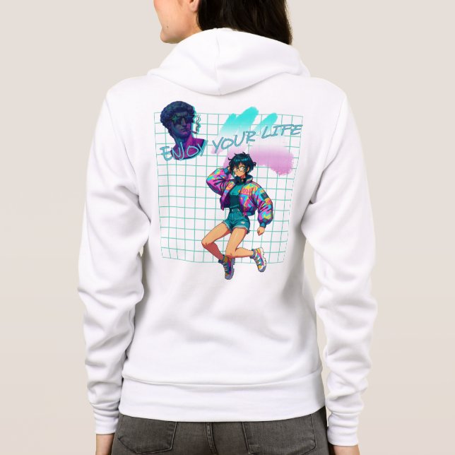 Genießen Sie Ihr Leben Hoodie (Rückseite)