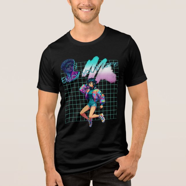 Genießen Sie Ihr Leben Tri-Blend Shirt (Vorderseite)