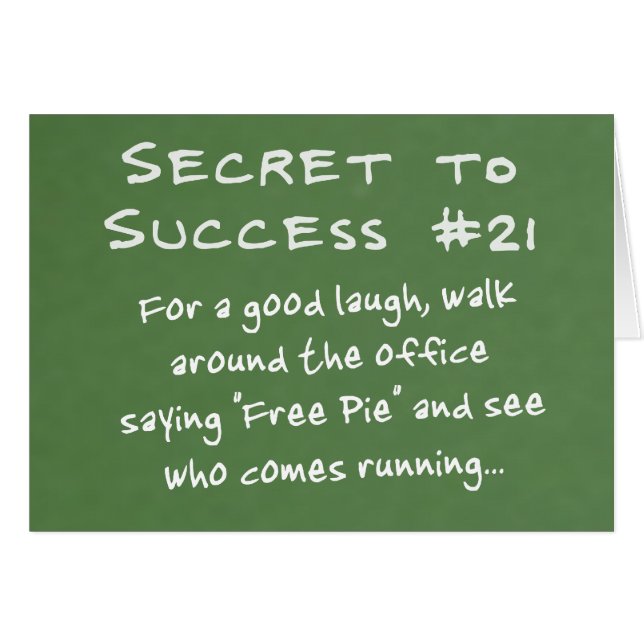 Genießen Sie Ihre Arbeit (Vorderseite (Horizontal))