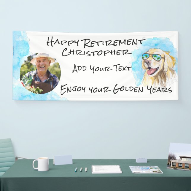 Genießen Sie Ihre Golden Years Funny Pun Happy Ret Banner (Messe)