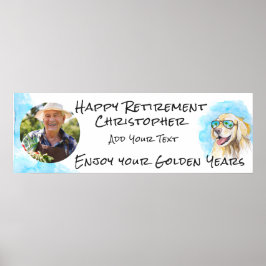 Genießen Sie Ihre Golden Years Funny Pun Happy Ret Poster