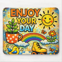 Genießen Sie Ihren Tag Mauspad