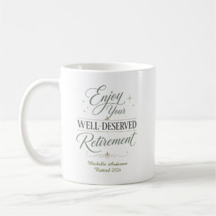 Genießen Sie Ihren wohlverdienten Ruhestand Person Kaffeetasse