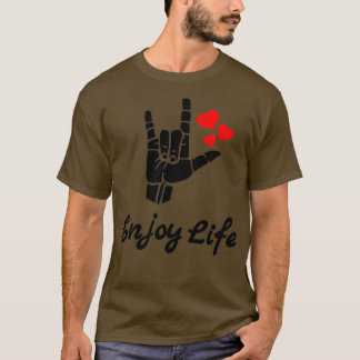 GENIESSEN SIE LIFE ASL Sign Language Design 1 T-Shirt