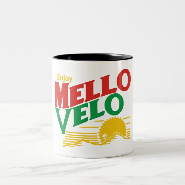 Genießen Sie Mello Velo Zweifarbige Tasse (Mittel)