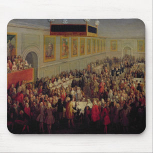 Genießen Sie nach der Krönung von Louis XV gegeb Mousepad