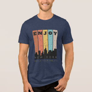 Genießen Sie New York, achten Sie auf Ihre Briefta Tri-Blend Shirt