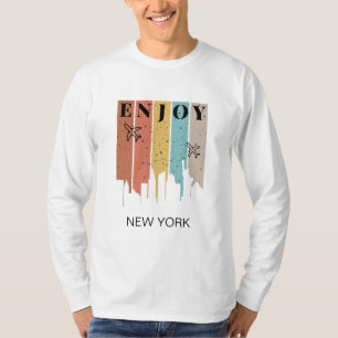 GENIESSEN SIE NEWYORK, Gebäude, Flugzeug   Reisen T-Shirt