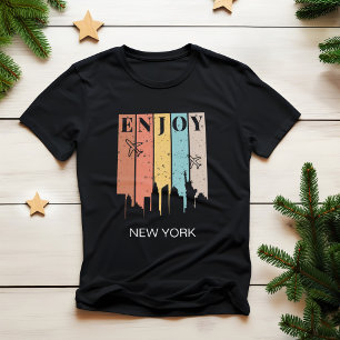 GENIESSEN SIE NEWYORK, Gebäude, Flugzeug   Reisen T-Shirt