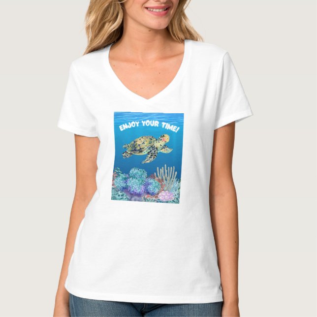 Genießen Sie Schildkröte T-Shirt (Vorderseite)