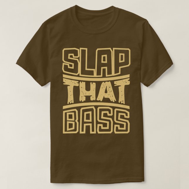 Genießen Sie Slap Bass Gitarre Jam Session Slap, d T-Shirt (Design vorne)