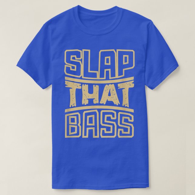 Genießen Sie Slap Bass Gitarre Jam Session Slap, d T-Shirt (Design vorne)