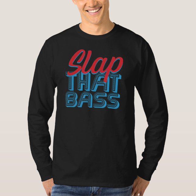 Genießen Sie Slap Bass Gitarre Jam Session Slap Th T-Shirt (Vorderseite)