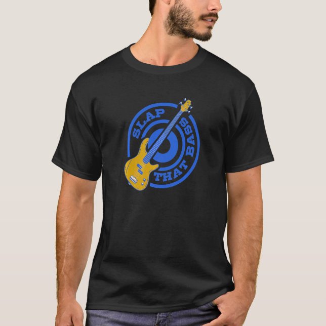 Genießen Sie Slap Bass Gitarre Jam Session Slap Th T-Shirt (Vorderseite)