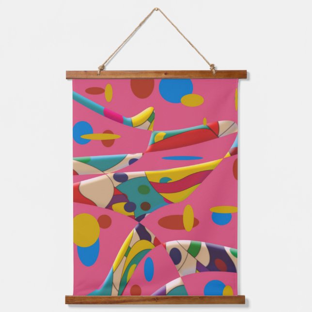 Genießen Wandteppich Mit Holzrahmen (Vorderseite)