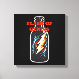 Genius-Blitz Leinwanddruck