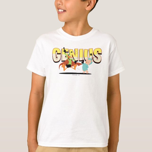 "Genius" Duck Dodgers & Eager, Young Space Cadet T-Shirt (Vorderseite)