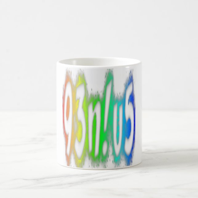 Genius Funny Rainbow Colors Typografie Kaffeetasse (Mittel)