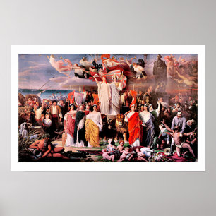 Genius of America von Adolphe Yvon Fine Art Poster