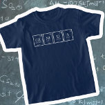 Genius Periodenelement Chemie Name T-Shirt<br><div class="desc">Der T - Shirt Science NI U S liest in periodischen Tabellen der Genius Chemistry die Begriffe GE NI U S,  oder Sie können mit Ihrem eigenen vierteiligen Wort oder Namen personalisieren. Ein ideales Geschenk für junge clevere Wissenschaftler und begabte Kinder. Einzigartige grafische Kunst von www.mylittleeden.com</div>