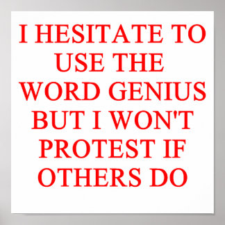 GENIUS POSTER