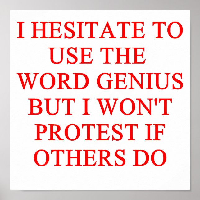 GENIUS POSTER (Vorne)