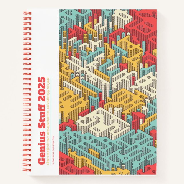 Genius Stuff 2025! Notizbuch (Vorderseite)