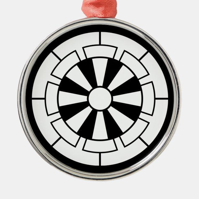 Genji-Karren Ornament Aus Metall (Vorne)