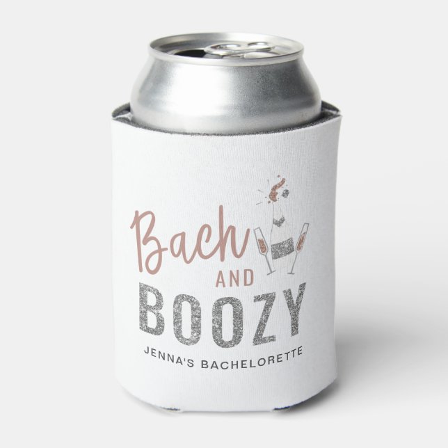 GENNA | Bach und Boozy Rose Gold Bachelorette Dosenkühler (Kanne Vorderseite)