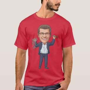 Geno Auriemma Schneiden des Netzes T-Shirt