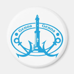 Genoa-Briefmarke Magnet