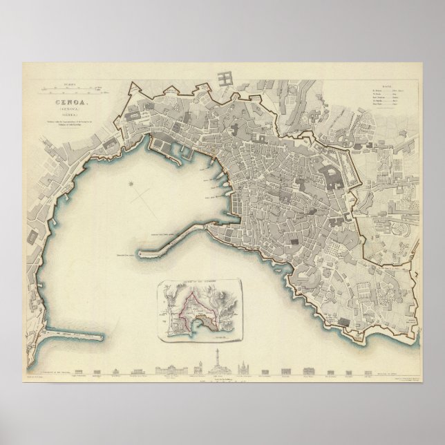 Genoa Genova Genes Poster (Vorne)