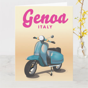 Genoa Italy Scooter Karte