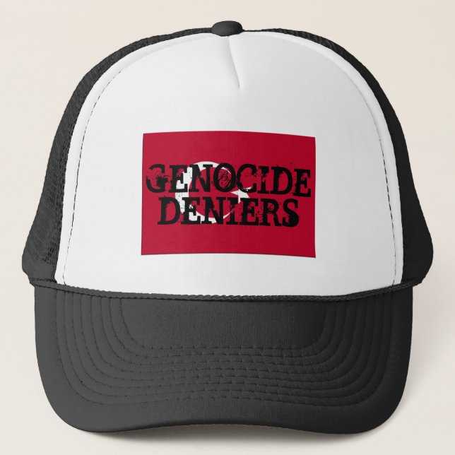 Genocide Deniers Hat Truckerkappe (Vorderseite)