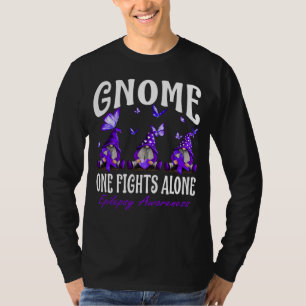 Genome One kämpft allein Epilepsie Bewusstsein T-Shirt