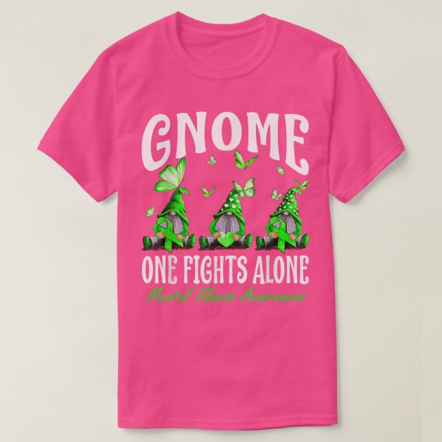 Genome One kämpft allein psychische Krankheit Bewu T-Shirt (Design vorne)