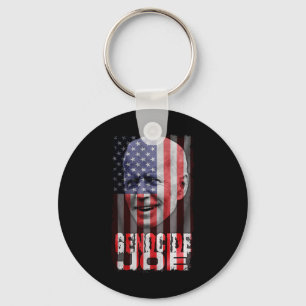Genozid Joe Biden Anti Biden American Flag Vampir Schlüsselanhänger