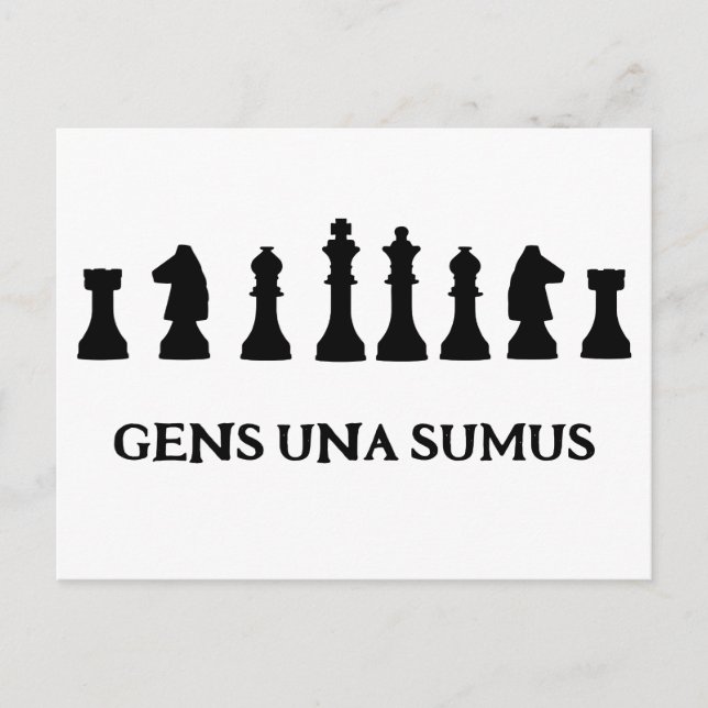 GENS UNA SUMUS POSTKARTE (Vorderseite)