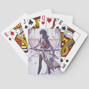 Genshin Impact Baal Sakura Blätter Spielkarten