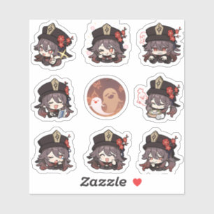 Genshin Impact: Hu Tao Stickers Aufkleber