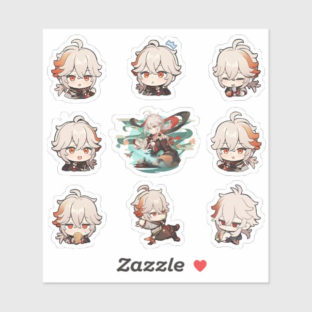 Genshin Impact: Kazuha Kaedehara Stickers Aufkleber (Blatt)