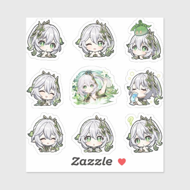 Genshin Impact: Nahida Stickers Aufkleber (Blatt)