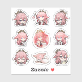 Genshin Impact Yae Miko Stickers Aufkleber