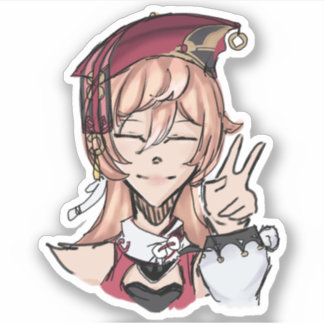 Genshin Impact Yanfei (grobe Skizze) Aufkleber