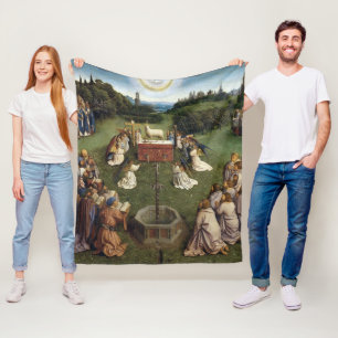 Gent Altarpiece (Detail), Van Eyck Brothers Fleecedecke