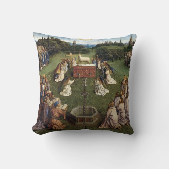 Gent Altarpiece (Detail), Van Eyck Brothers Kissen (Vorderseite)