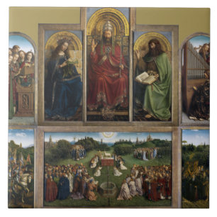 Gent Altarpiece, Van Eyck Brothers Fliese