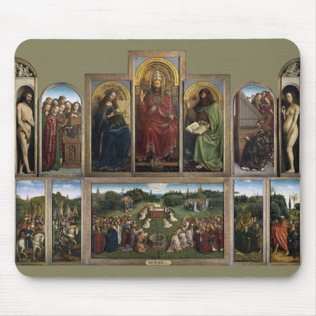 Gent Altarpiece, Van Eyck Brothers Mousepad (Vorne)
