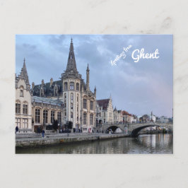 Gent, Belgien. Postkarte